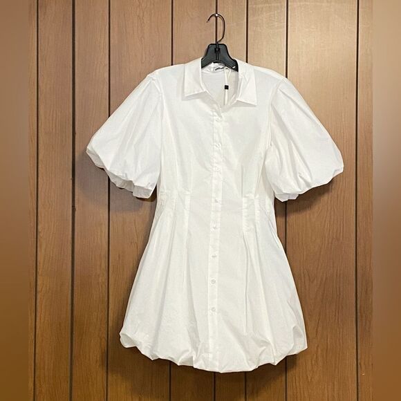 SIMKHAI Cleo Puff-Sleeve Minidress size 6 - Picture 6 of 15